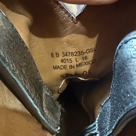 Frye Women's Billy Short Gold Metallic Western Boot size 8 - Picture 8 of 8